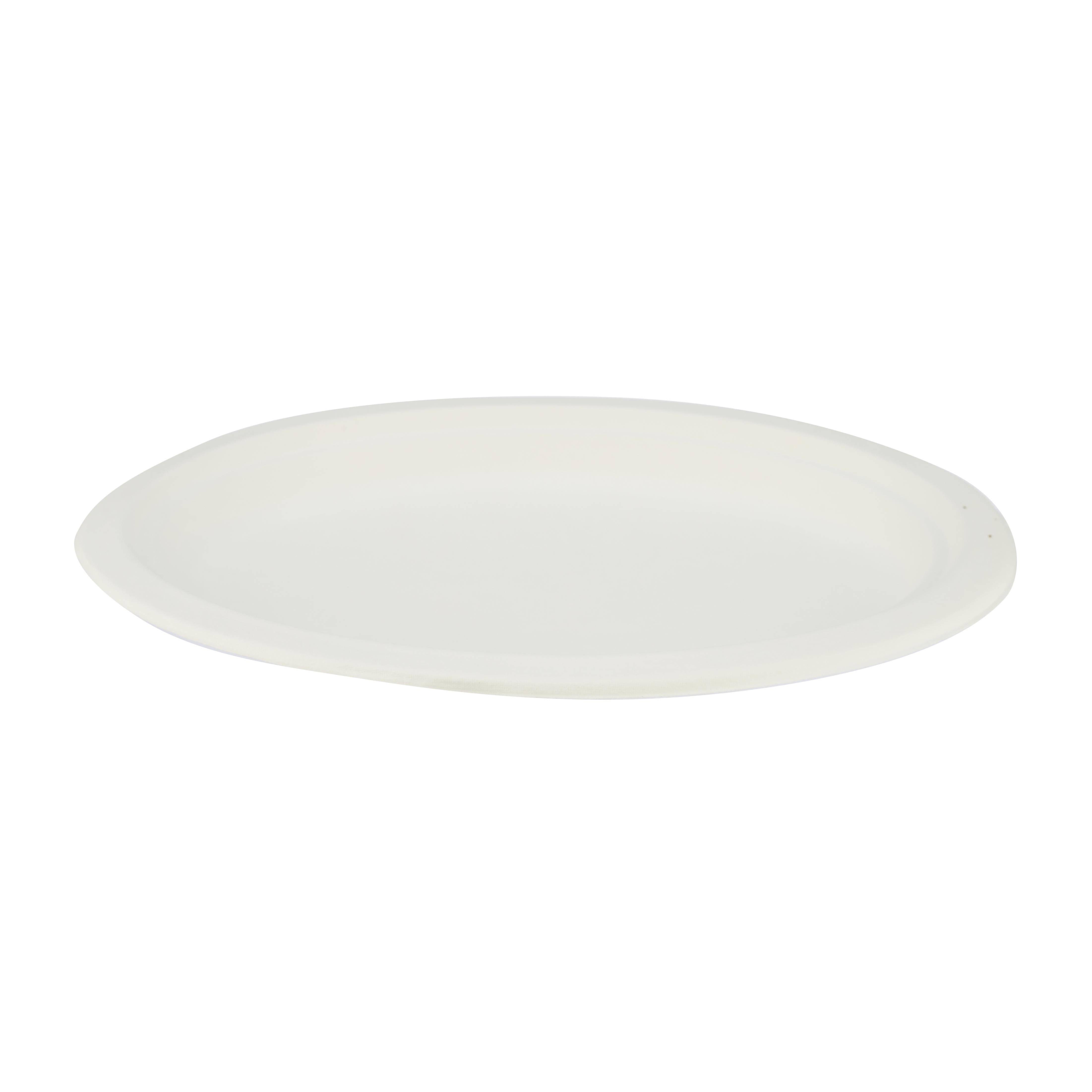 Bio-Degradable Oval Plate 12x10 Inch 100 Pieces - Hotpack Global