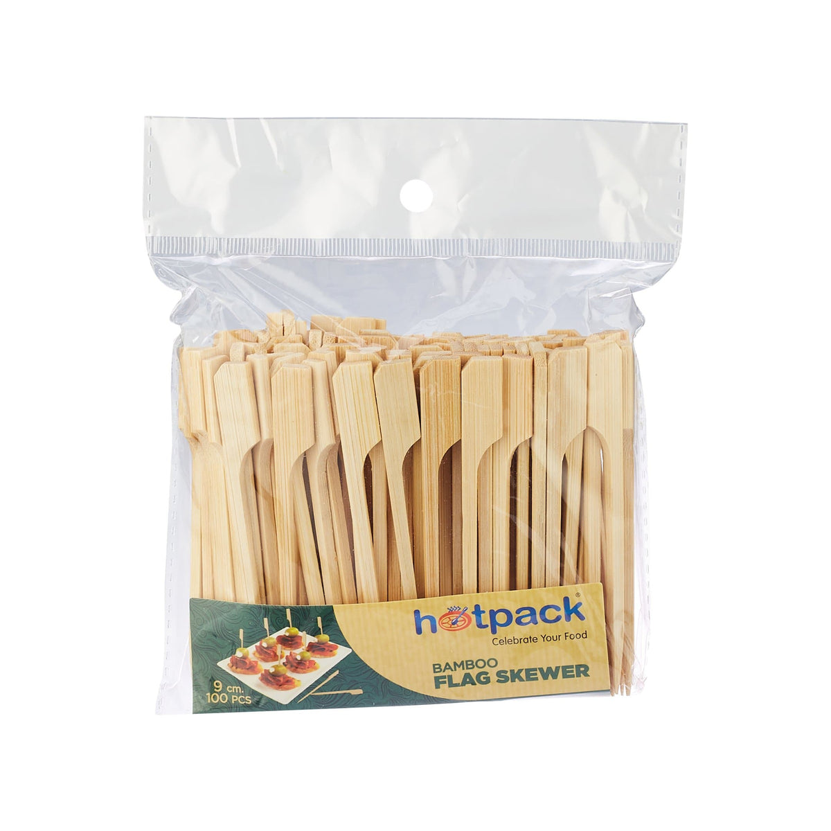 Disposable Wooden Flag Skewer 9 Cm