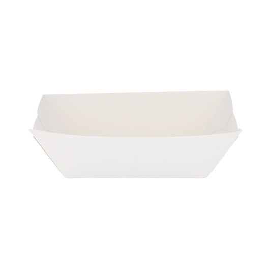 White Paper Boat Tray Small