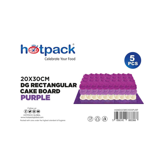 Purple Rectangular Cake Board 5 Pieces