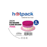 Pink Round Cake Board 5 Pieces