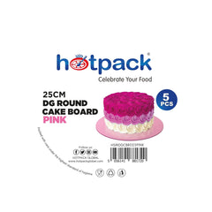 Pink Round Cake Board 5 Pieces