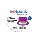 Purple Round Cake Board 5 Pieces