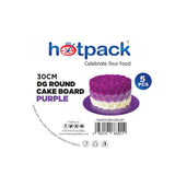 Purple Round Cake Board 5 Pieces