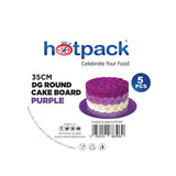 Purple Round Cake Board 5 Pieces