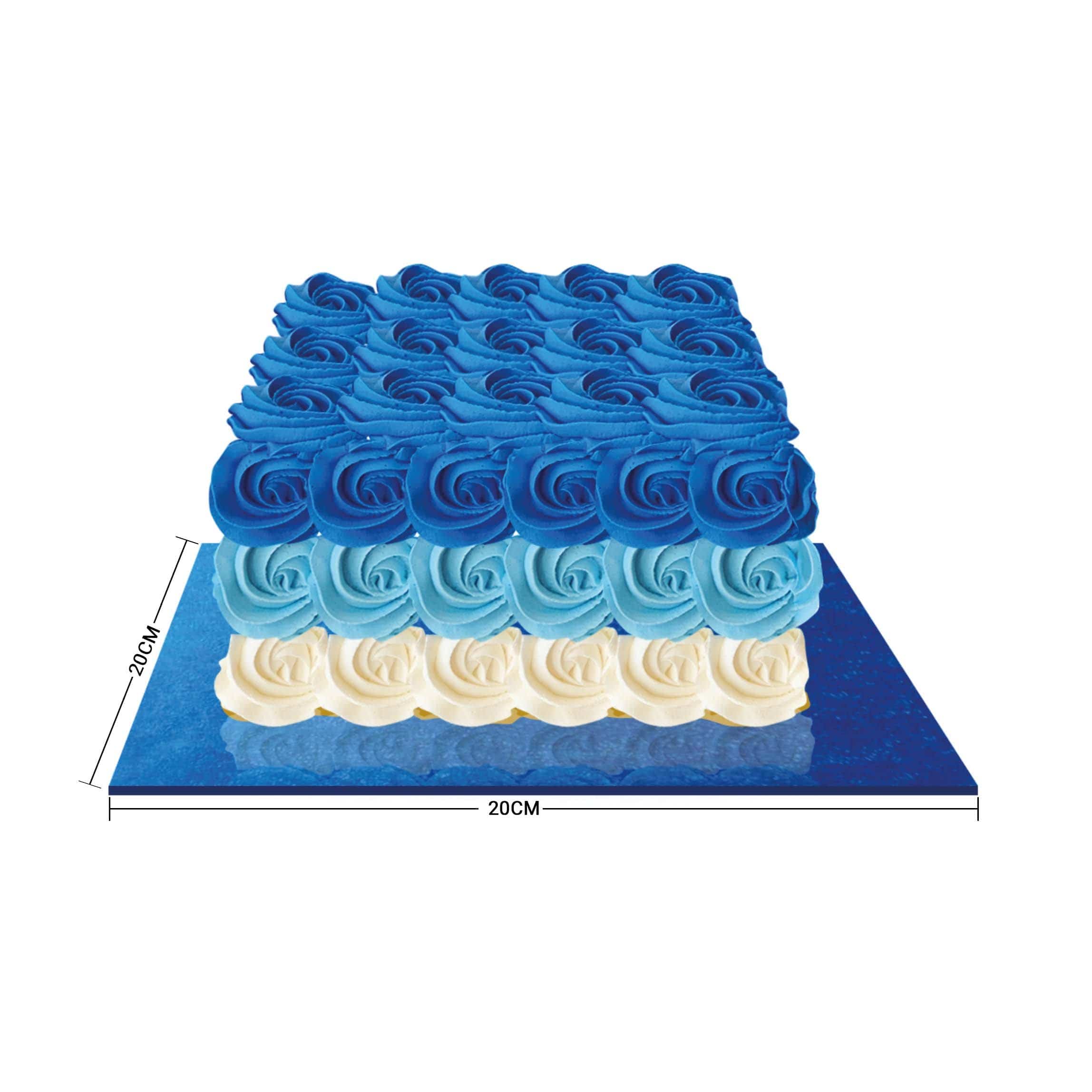 Blue Square Cake Board 5 Pieces