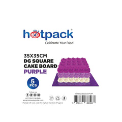 Purple Square Cake Board 5 Pieces