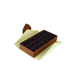 علبة هدايا شوكولاتة مستطيلة - قطعة واحدة - مكونة من 18 قسم