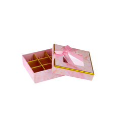 Square Chocolate Gift Box Shape 09 Division - 1 Piece