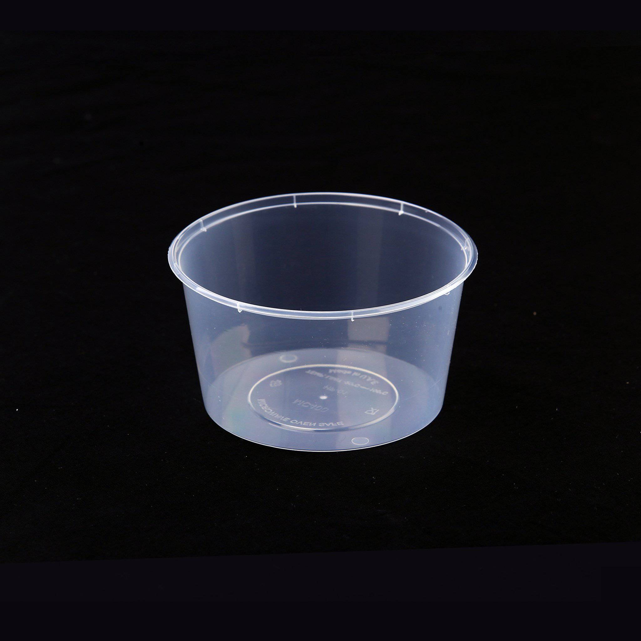 Round Microwavable Container 400 ML Base With Lid 5 Pieces