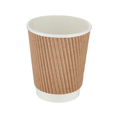 Kraft Ripple Paper Cups 8 Oz