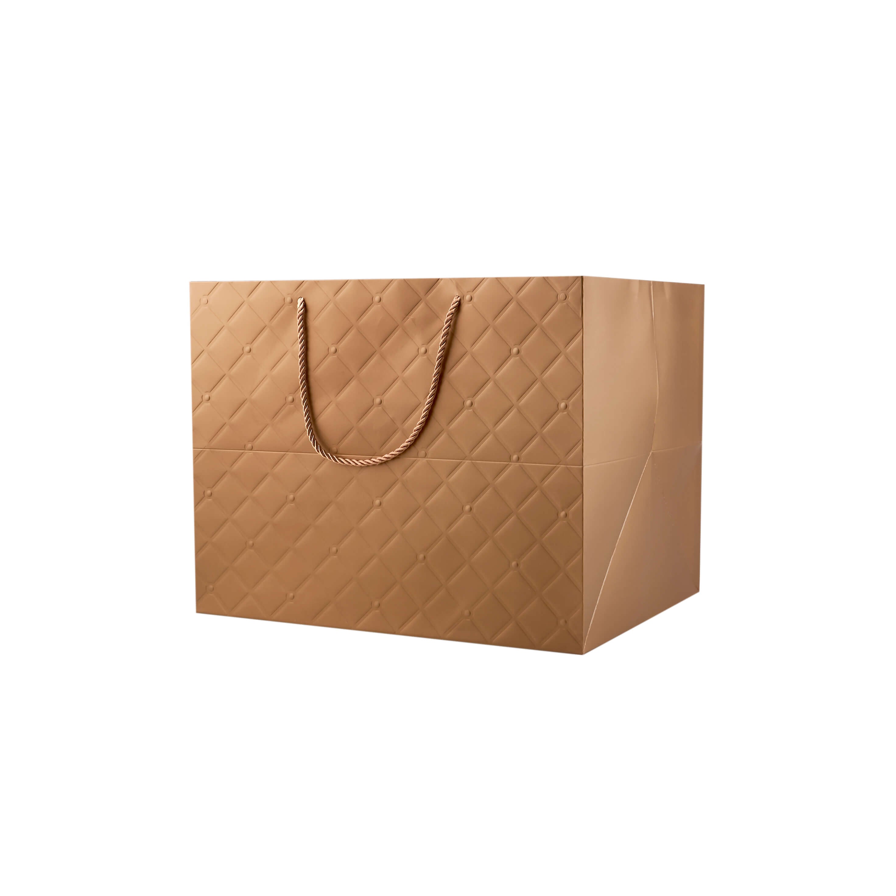 Gift Paper Bag Gold Color 38 x 30 x 30 1 Piece