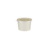 5 Pieces Paper Soup Bowl White with Lid