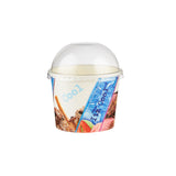 1000 Pieces Dome Lid For Ice Cream  Cup 120 Ml