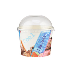 500ml Paper Ice Cream Cup 1000 Pieces - Hotpack Global