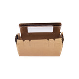 300 Pieces 120 Mm Kraft Lunch Box With Window