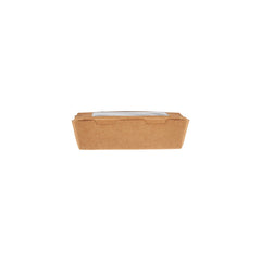 300 Pieces 120 Mm Kraft Lunch Box With Window