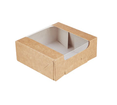 Kraft Rectangular Deli Box with Window - Hotpack Saudi Arabia