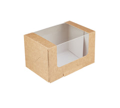 Kraft Rectangular Deli Box with Window - Hotpack Saudi Arabia