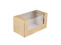 Kraft Rectangular Deli Box with Window - Hotpack Saudi Arabia