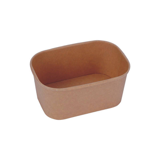 300 Pieces Kraft Rectangular Container