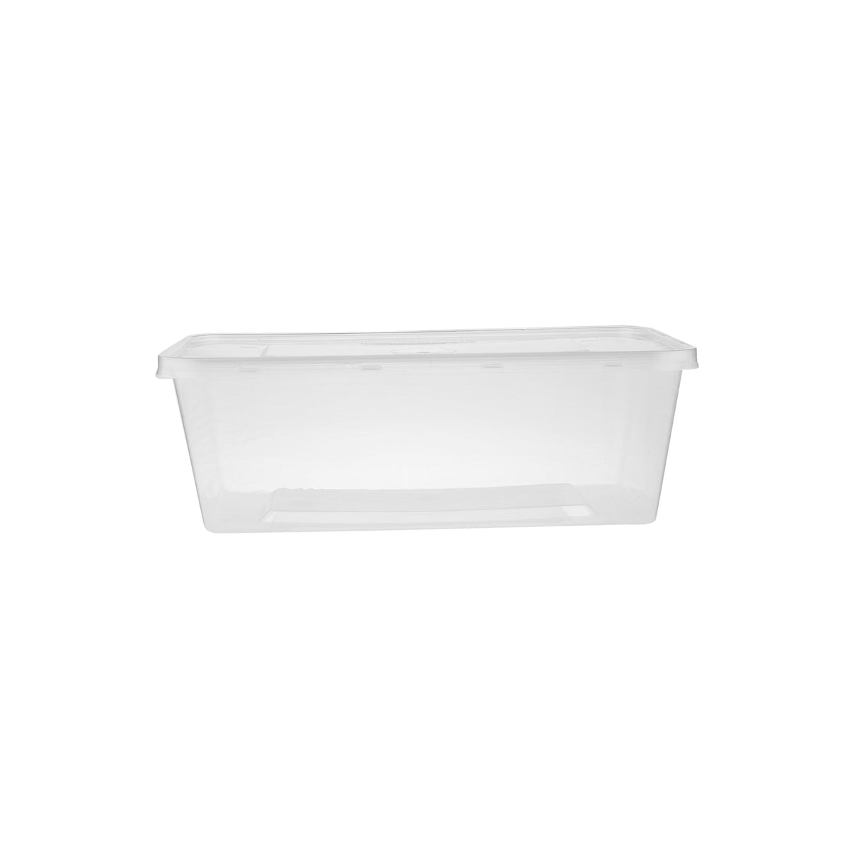 1000 ml Clear Rectangle Microwavable Container