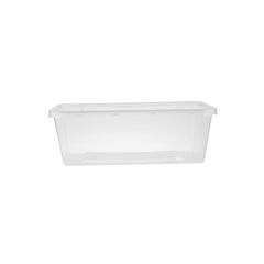 1000 ml Clear Rectangle Microwavable Container