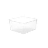 120 Pieces Clear Square Microwavable Container 2000 ML