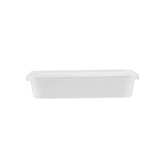 White Rectangle Microwavable Container 500 Pieces - Hotpack Global