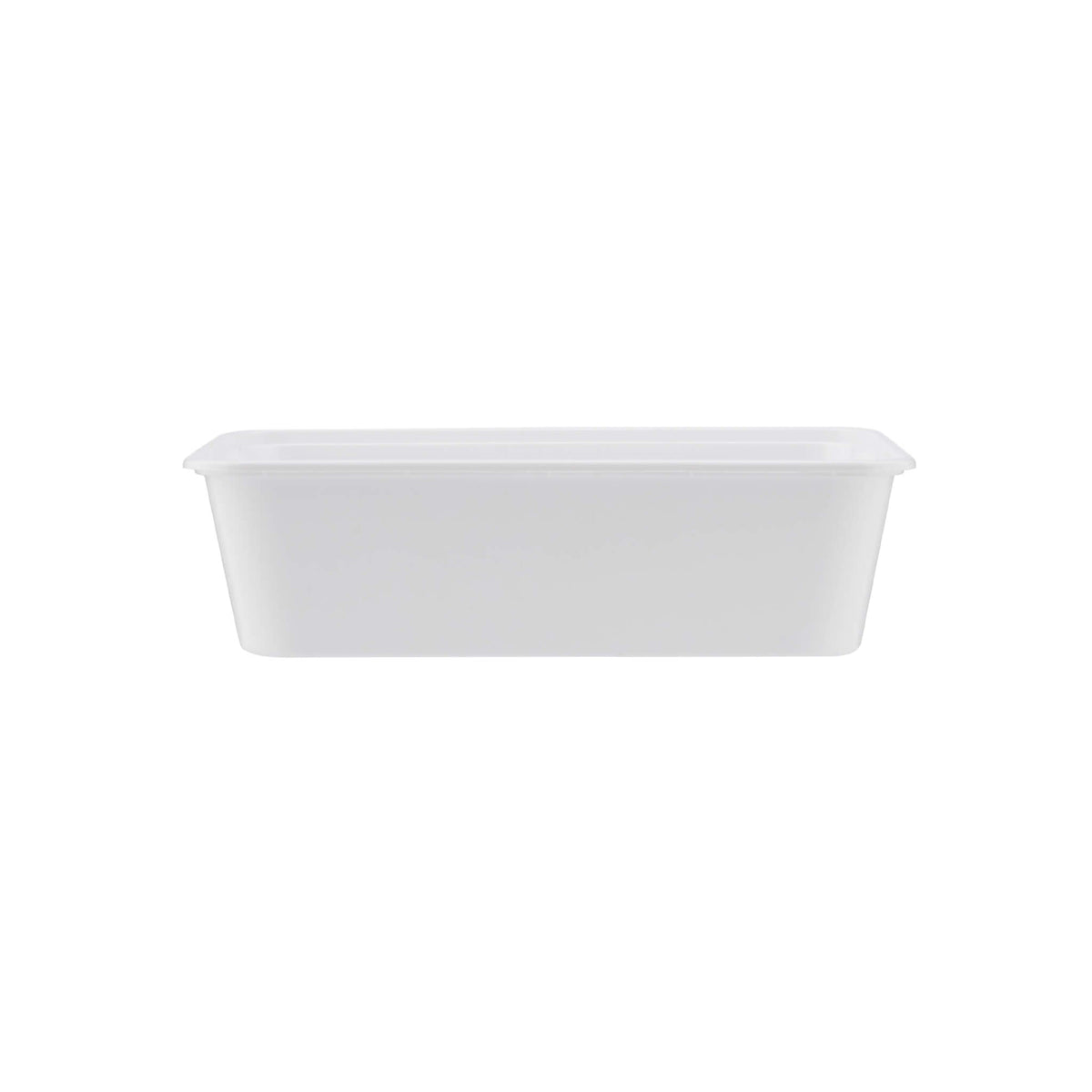 500 Pieces White Rectangle Microwavable Container