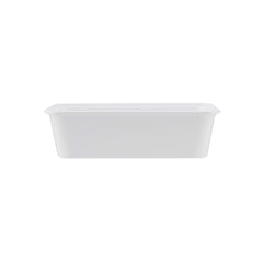 500 Pieces White Rectangle Microwavable Container