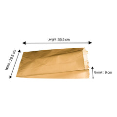 Flat Bottom Bags Brown Paper Bag 4 KG - Hotpack Global