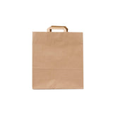 250 Pieces Brown Paper Bag Flat Handle 38*14*39.5 Cm