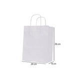 Paper Bag White Twisted Handle 29x15x29 Cm