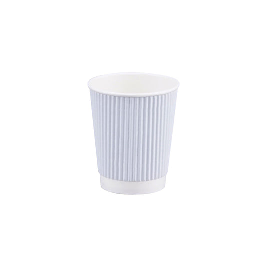 White Ripple Paper Cups 12 Oz