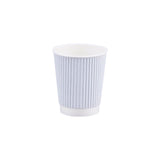 500 Pieces 12 Oz White Ripple Paper Cups