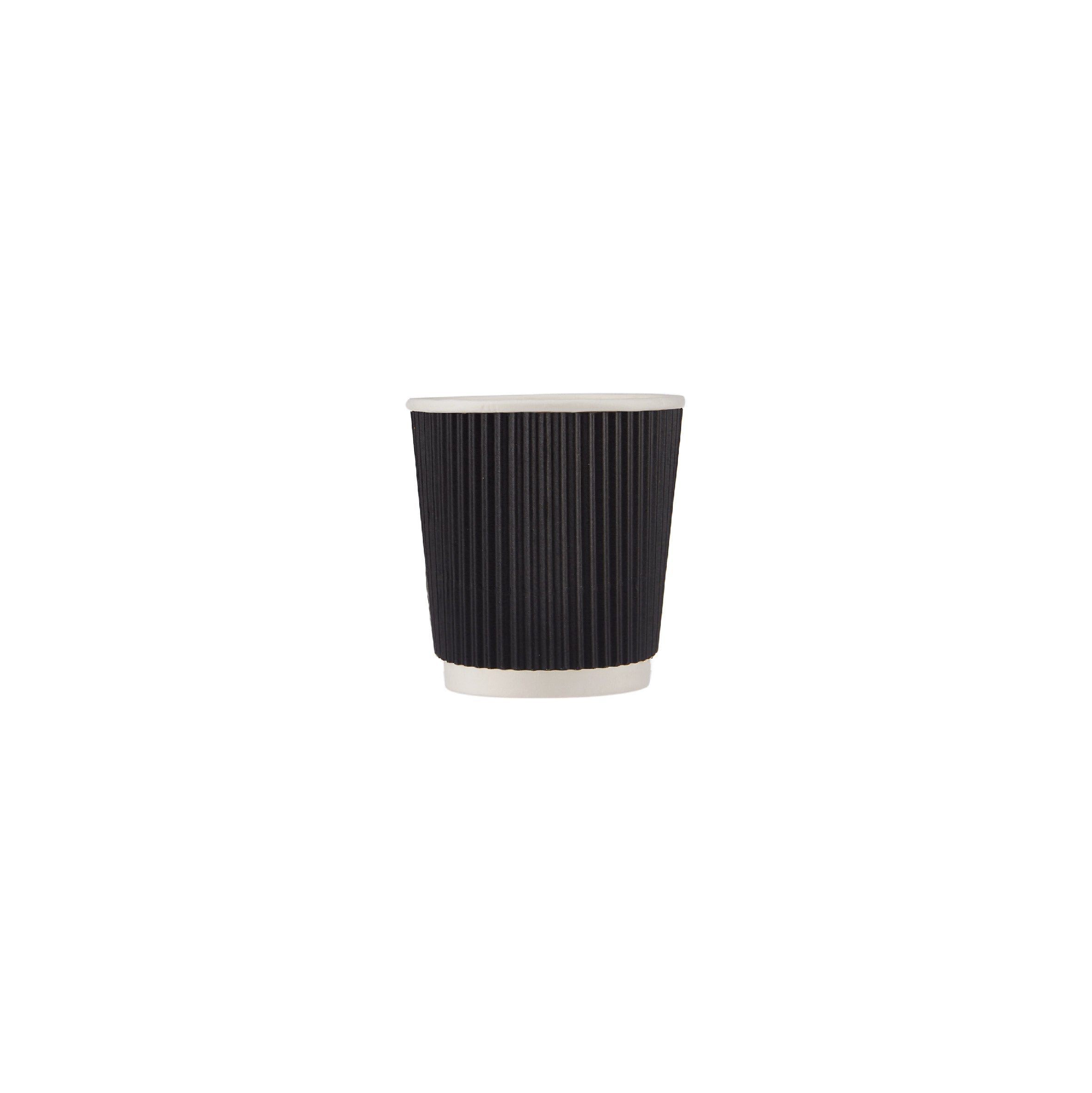 4 Oz Black Ripple Paper Cups - Hotpack Saudi