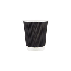 Black Ripple Paper Cups