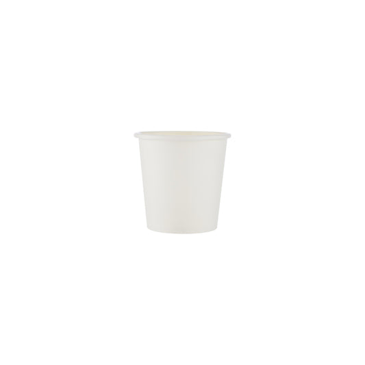 50 Pieces Heavy Duty White Single Wall Paper Cups