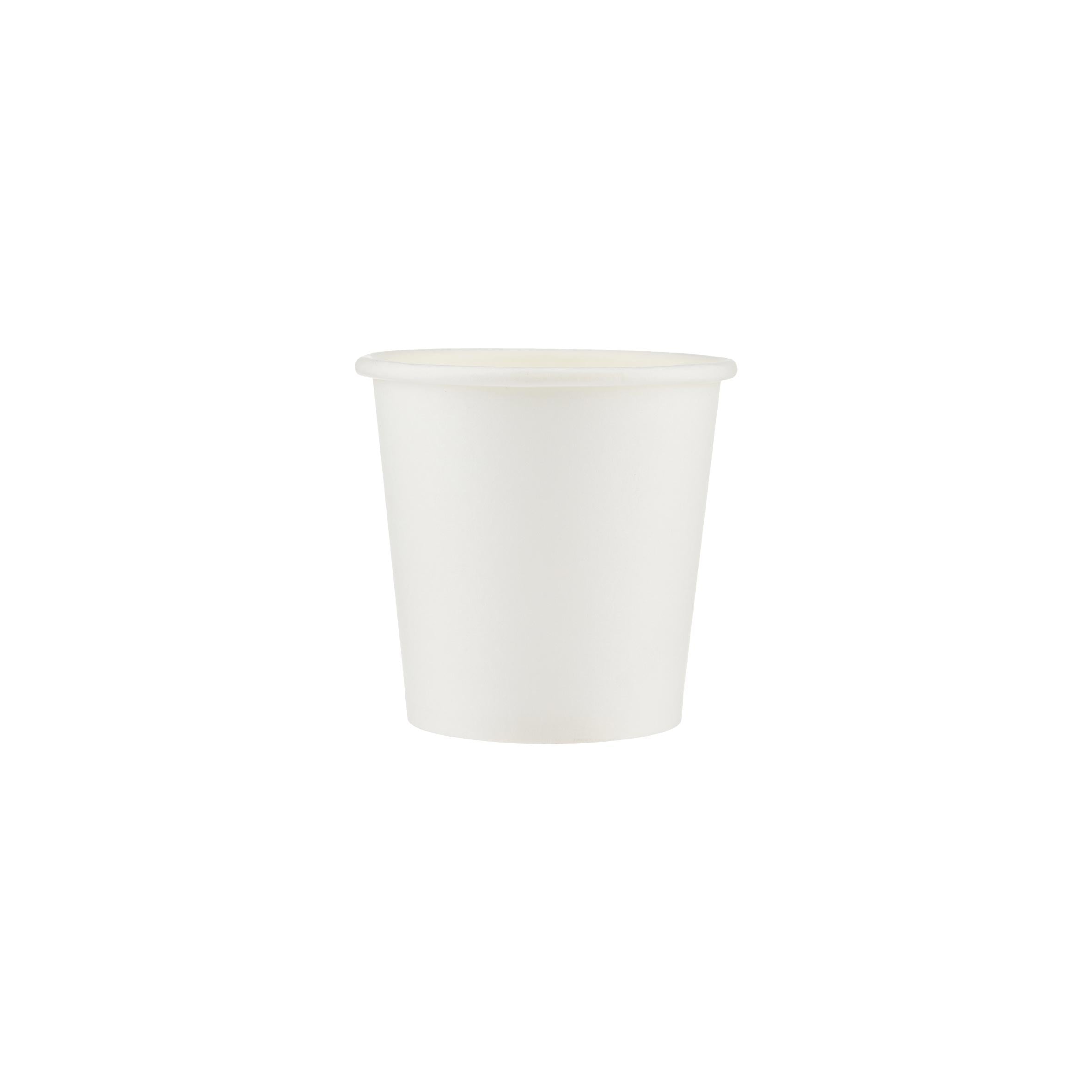 50 Pieces Heavy Duty White Single Wall Paper Cups