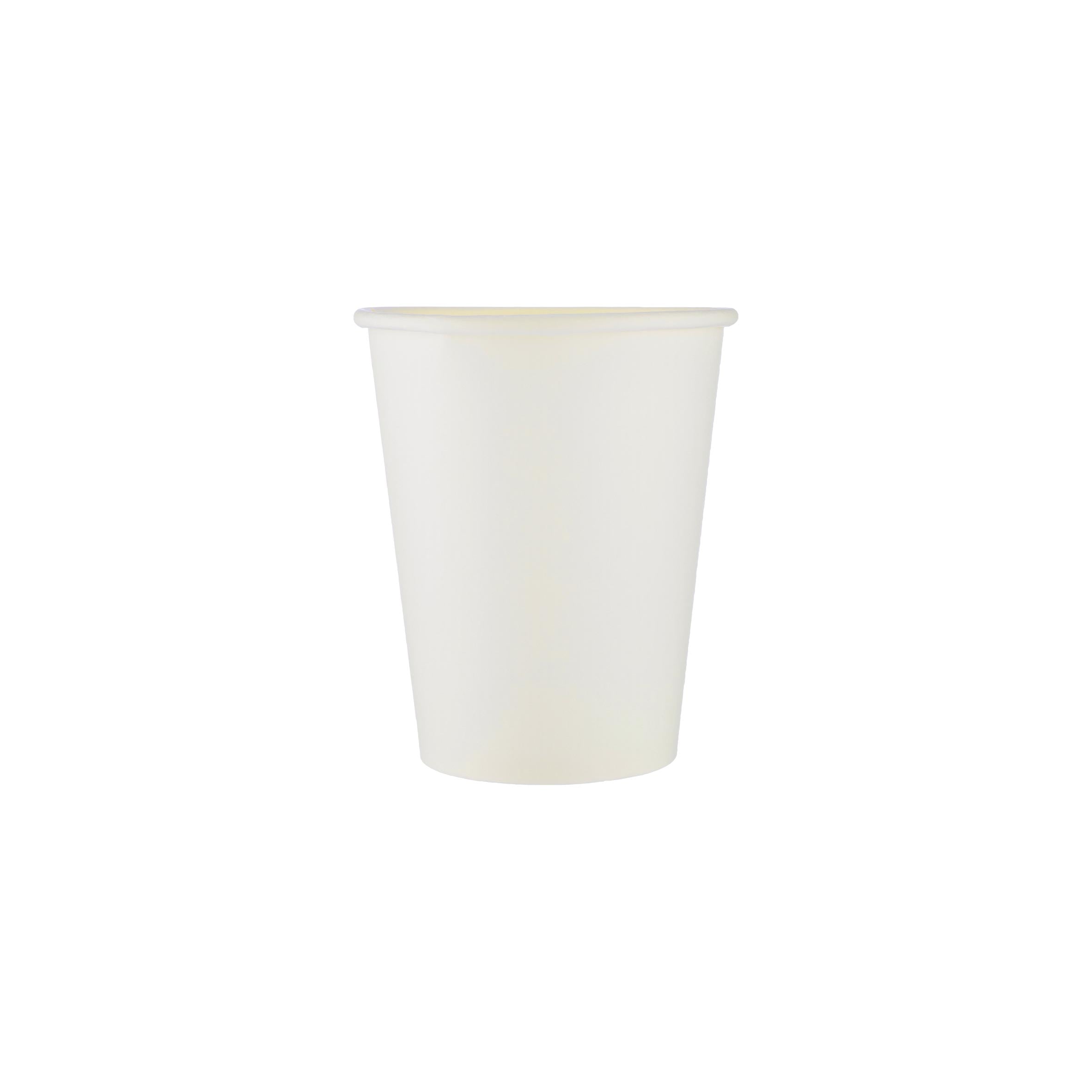 50 Pieces Heavy Duty White Single Wall Paper Cups