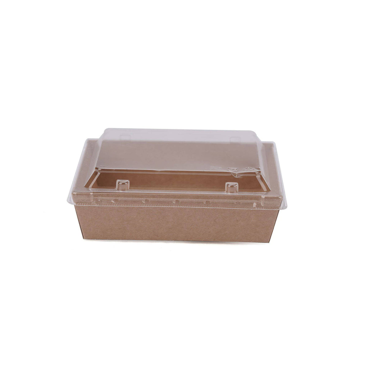 Kraft Salad Container 13.6x13.6x3.5 Cm