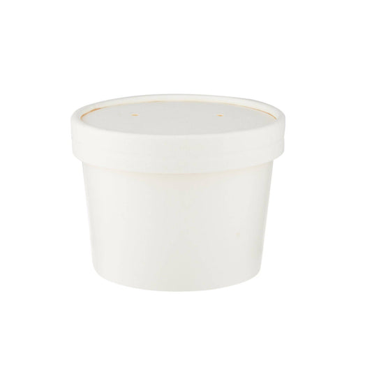 250 Pieces 12 Oz Paper Noodle Bowl With Lids