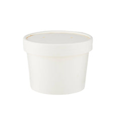 250 Pieces 12 Oz Paper Noodle Bowl With Lids