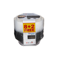 8+2 Offer Black Base Round Container 24 oz - Hotpack Global