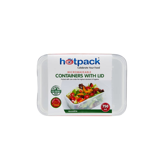 Offer Pack Clear Microwavable Rectangle Container