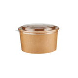 Kraft Paper Salad Bowl Lid Only 32 Oz