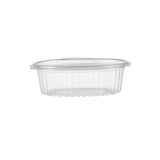 250 Pieces Clear Hinged Oval Container 250 ml - Hotpack Saudi