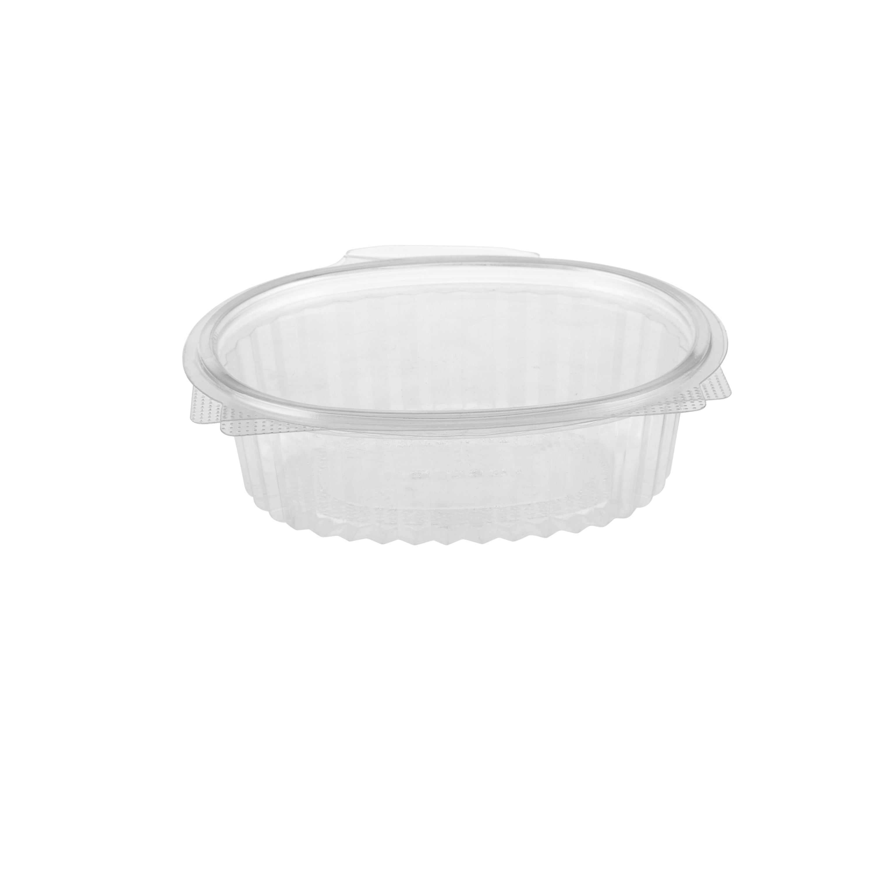 250 Pieces Clear Hinged Oval Container 250 ml - Hotpack Saudi
