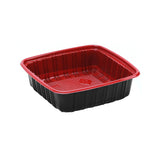 Red & Black Base Container 650 Ml With Lids